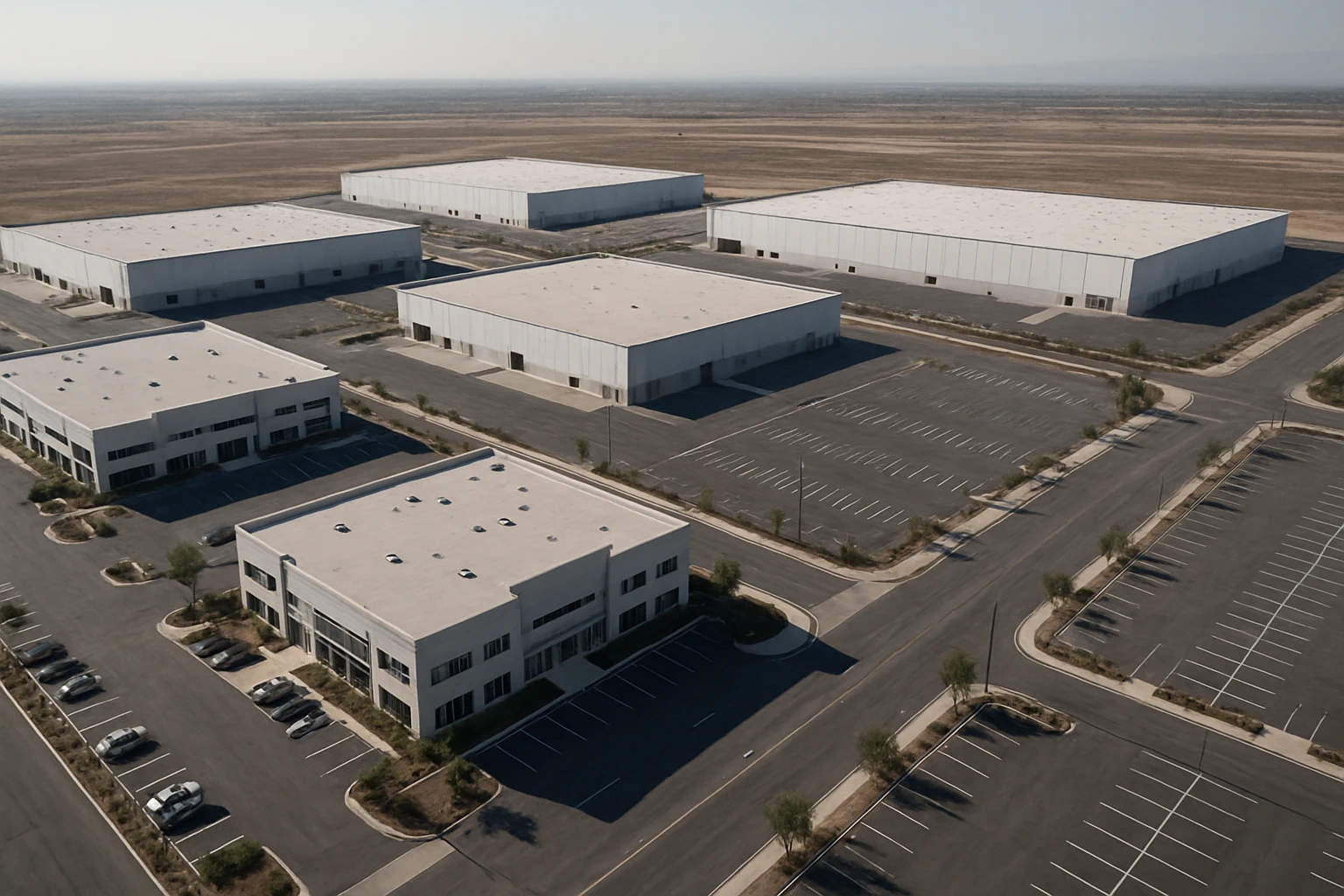 Suburban office park building in Southern California