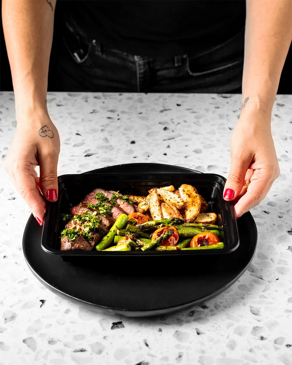 A fresh meal from the smart fridge
